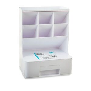 Pen + Gear White Tall Organizer Plastic Desktop Organizer NWT